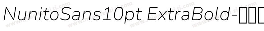 NunitoSans10pt ExtraBold字体转换